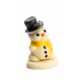 Sněhulák – žlutá šála - baleno v sáčku - marcipánová figurka